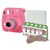 Paquete Cámara Instax Mini 9 Rosa Flamingo+  Álbum, Correa y 5 Paquetes de Películas