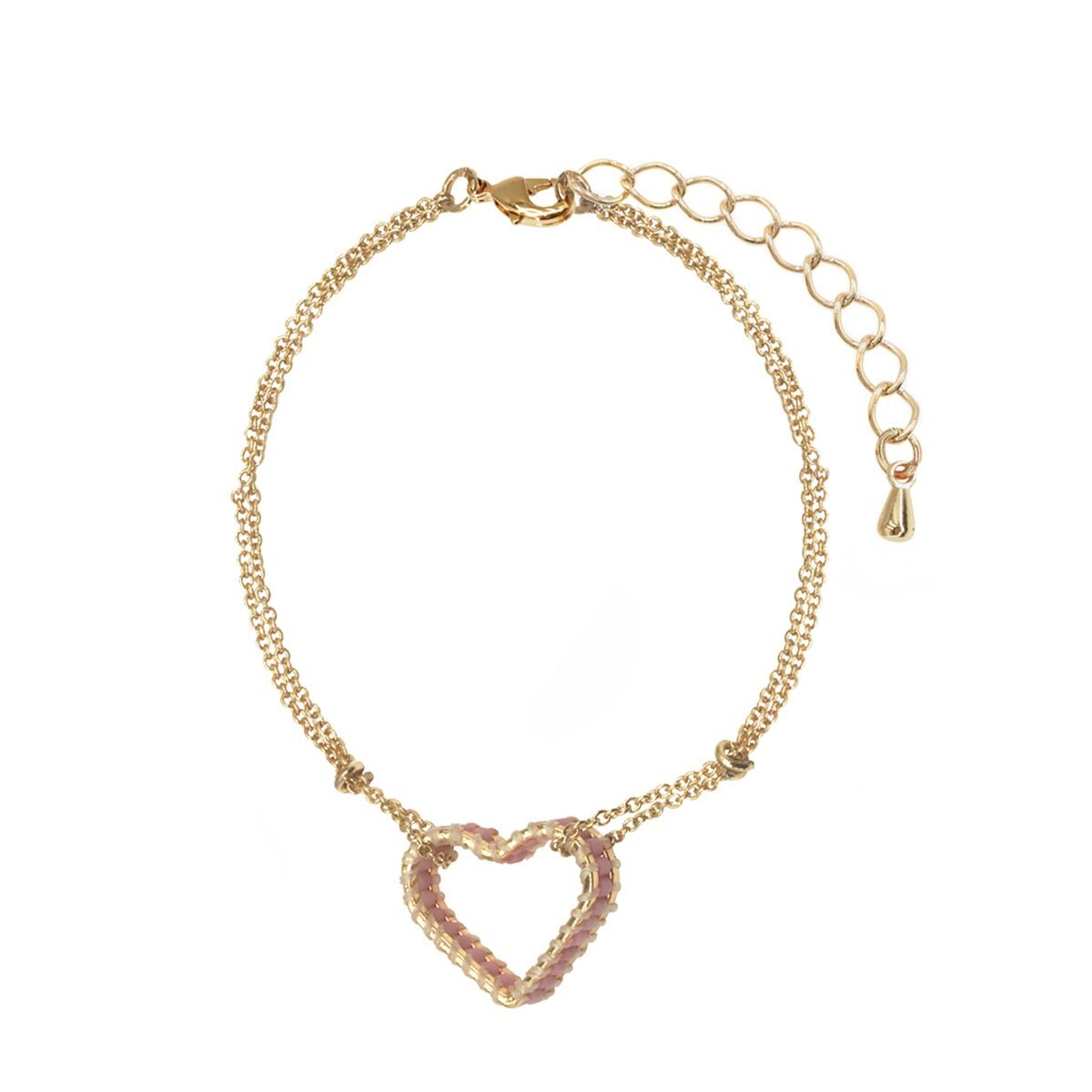 Pulsera con Dije de Corazón Steve Madden