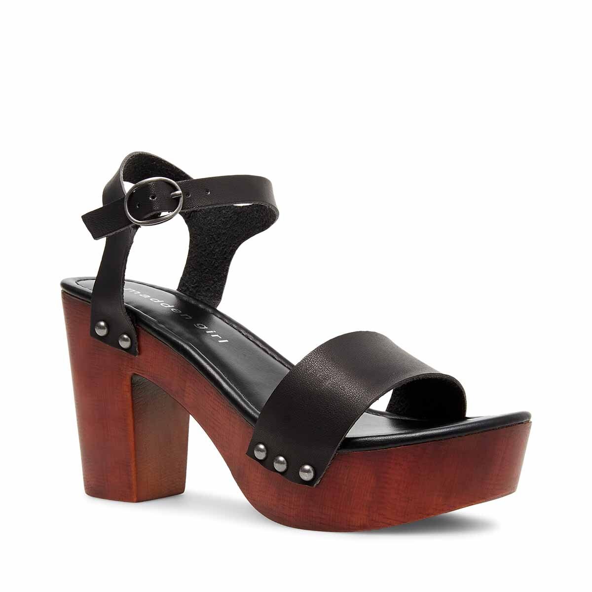 Sandalia Negra con Plataforma Madden Girl