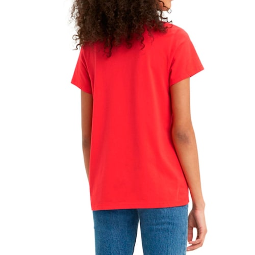 Playera Roja Perfect Graphic Tee Shirt Levi\'s para Dama