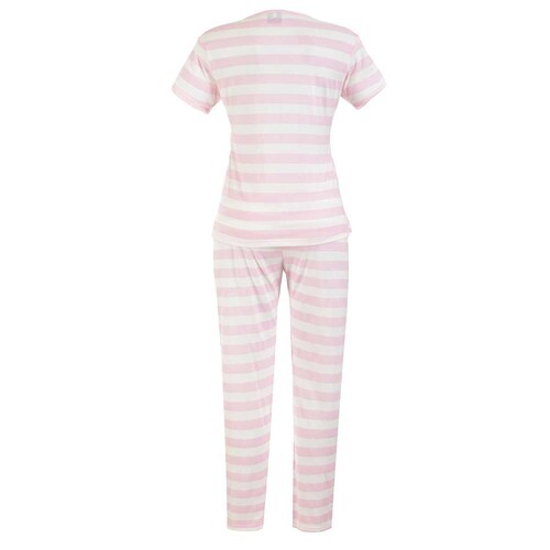 Pijama para Dama de Rayas con Estampado de Mickey Mouse