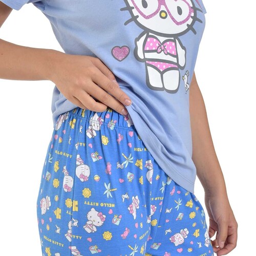 Pijama para Dama con Estampado de Hello Kitty