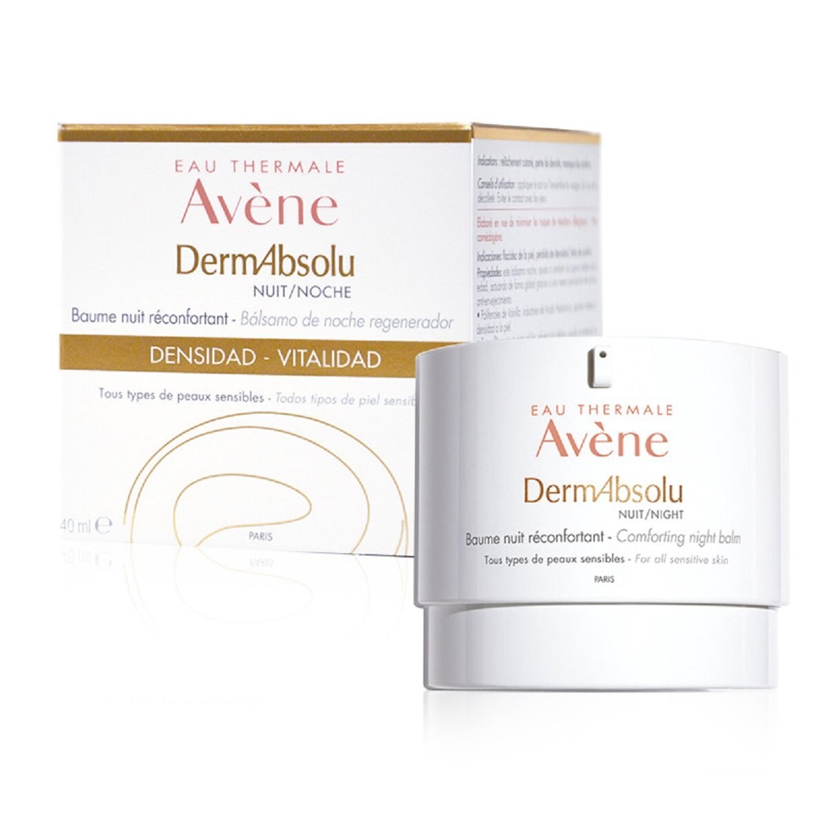 Dermabsolu Bálsamo de Noche Regenerador Crema Anti Edad Piel Sensible Avène