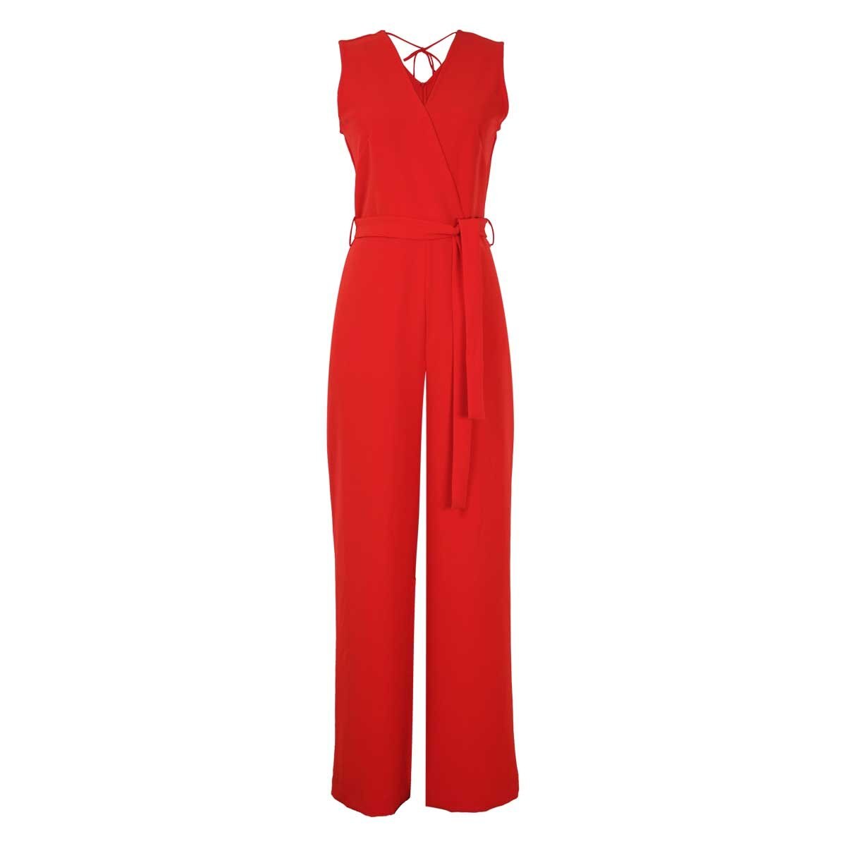 Jumpsuit Sin Manga Escote V con Cinta Basel