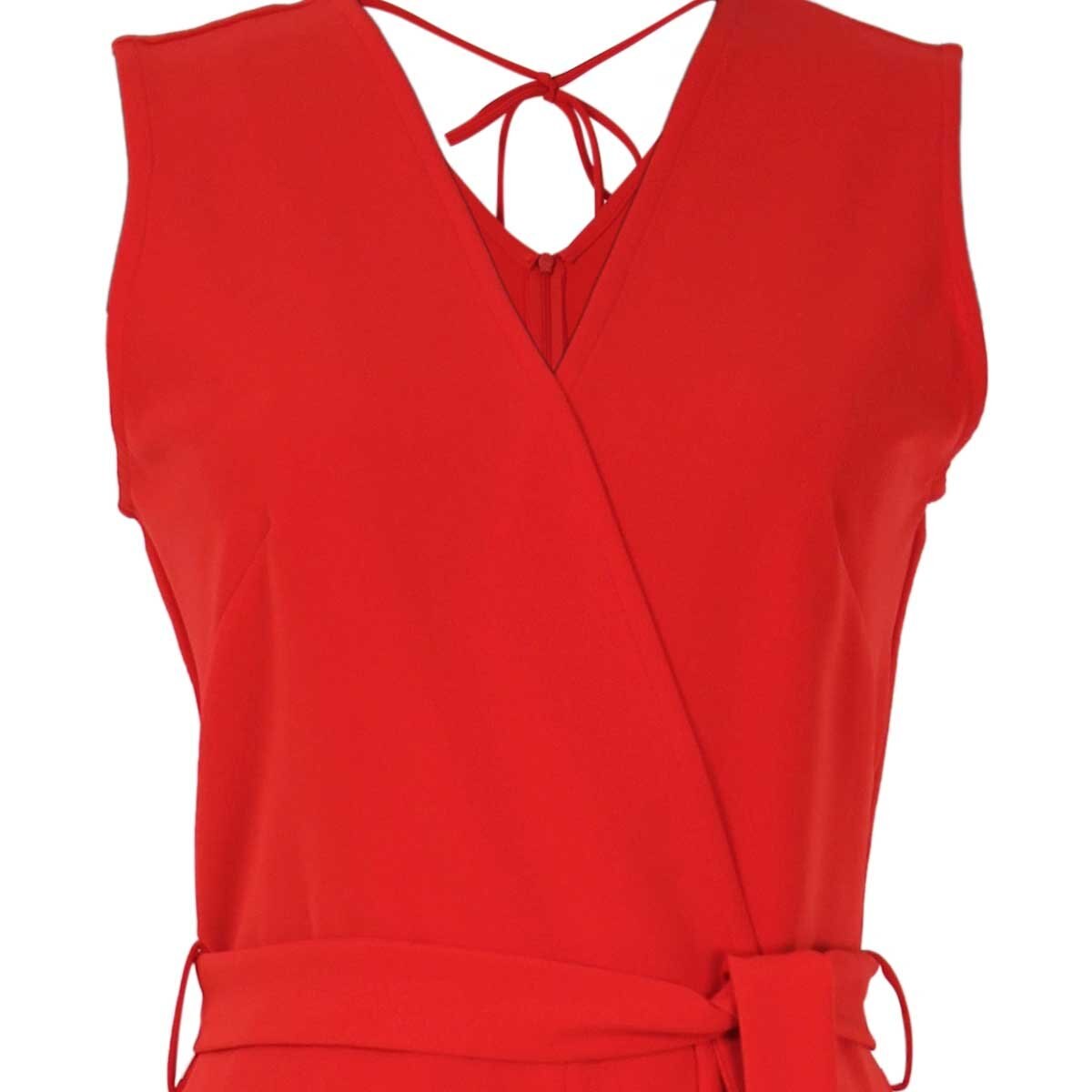 Jumpsuit Sin Manga Escote V con Cinta Basel