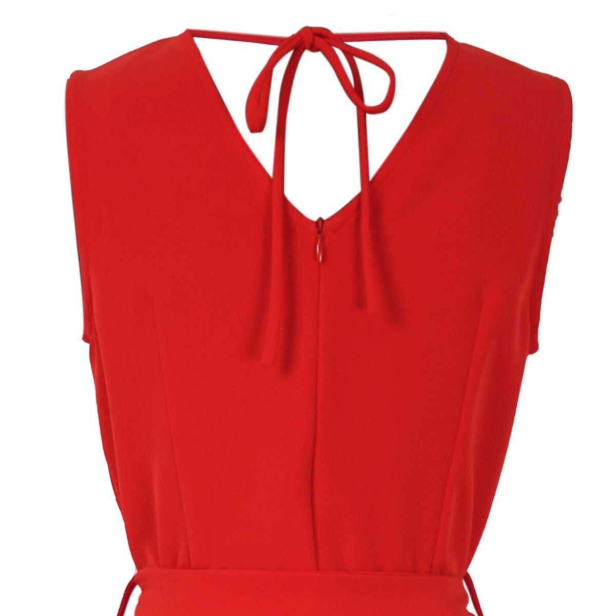 Jumpsuit Sin Manga Escote V con Cinta Basel