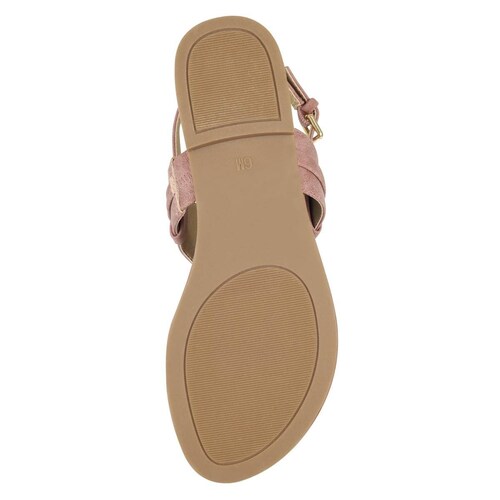 Sandalia con Tira Cruzada Y Pulsera en Tobillo Color Rosa G By Guess