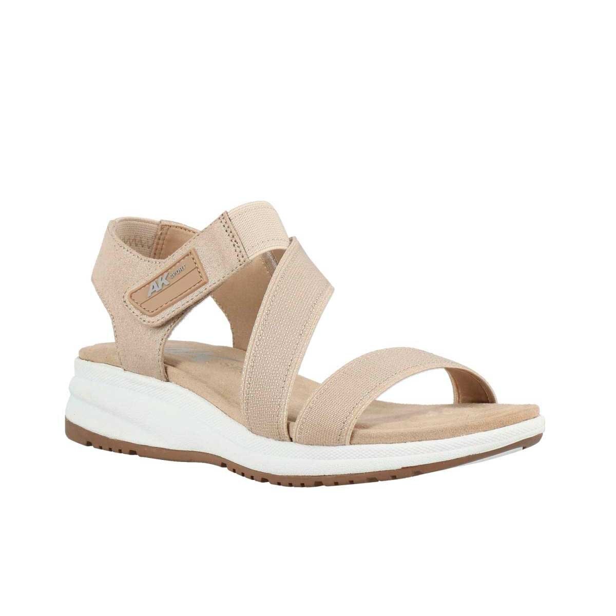 Sandalia con Plataforma Color Café Claro Anne Klein