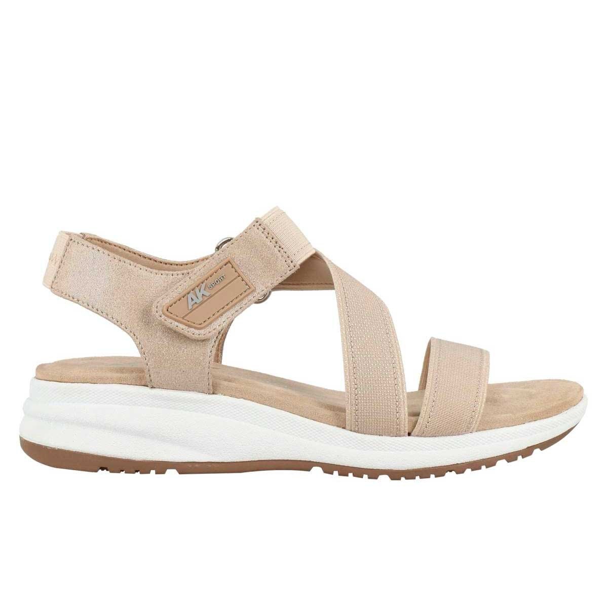 Sandalia con Plataforma Color Café Claro Anne Klein