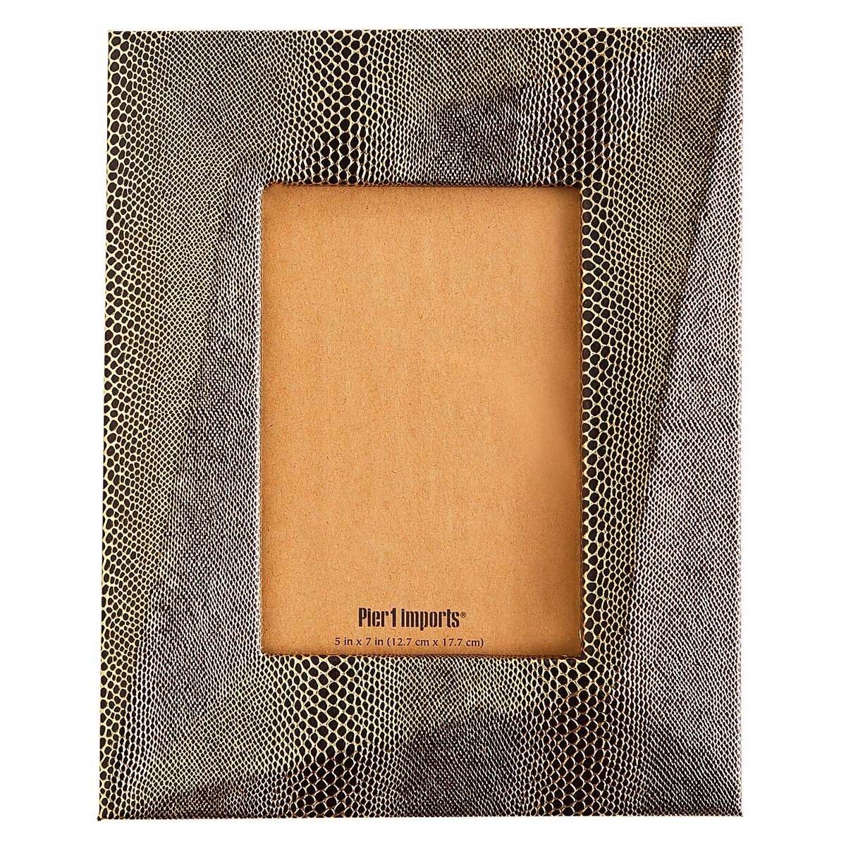 Porta Retrato Gold Faux Snakeskin Pier 1 Imports