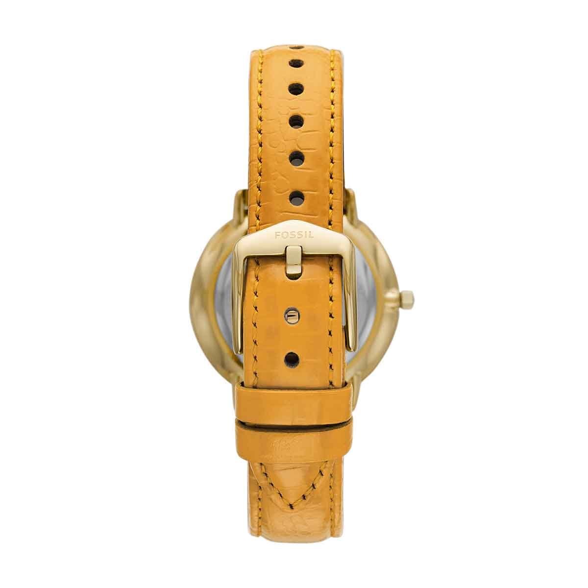 reloj fossil amarillo