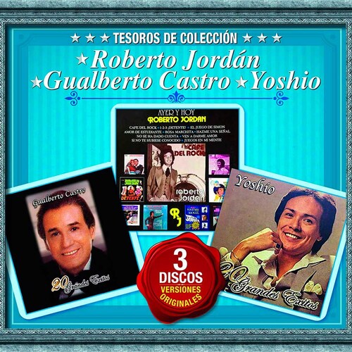 3 Cd´s Tesoros de Colección Roberto Jordan, Gualberto Castro Y Yoshio