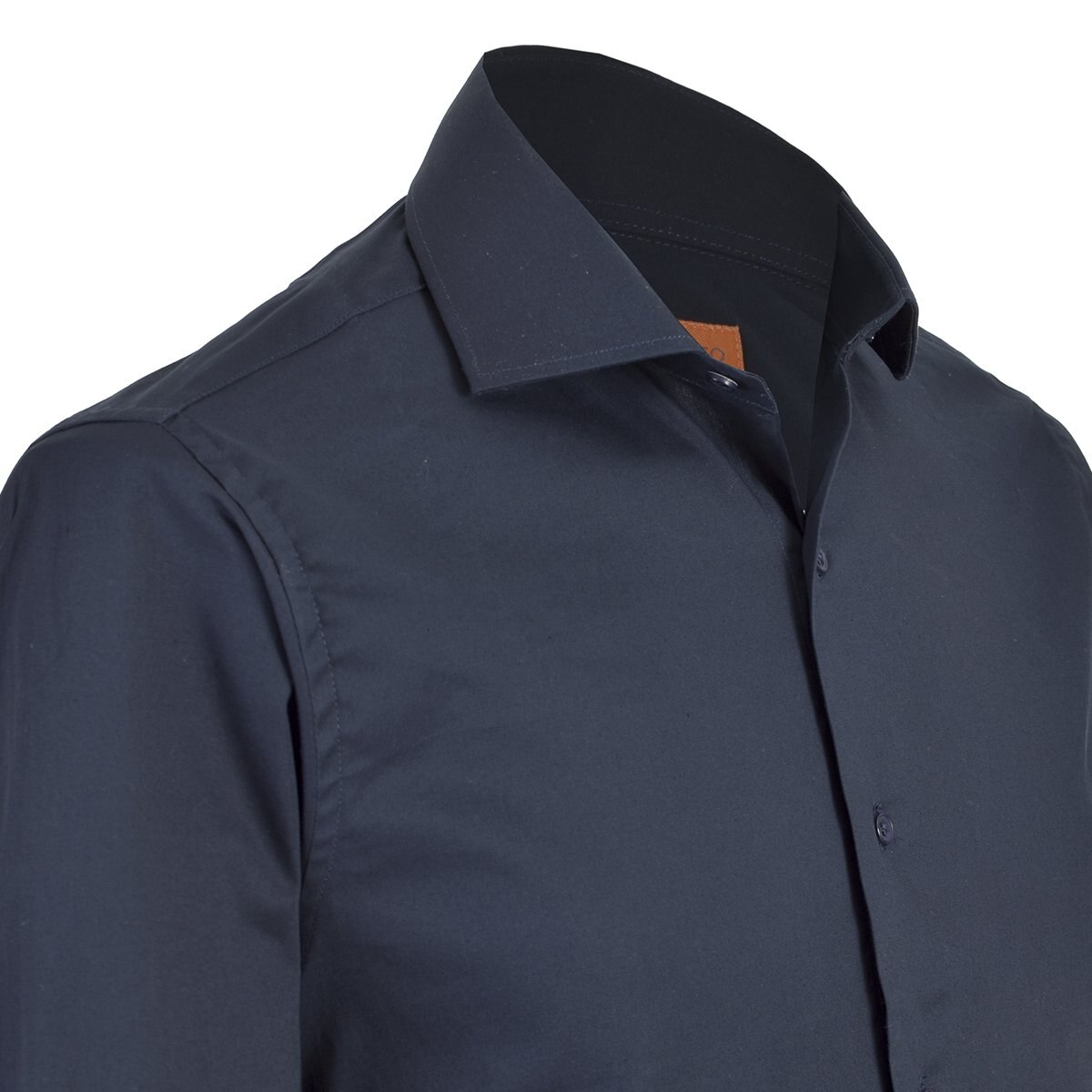 Camisa de Vestir Spandex Navy Carlo Corinto Slim Fit