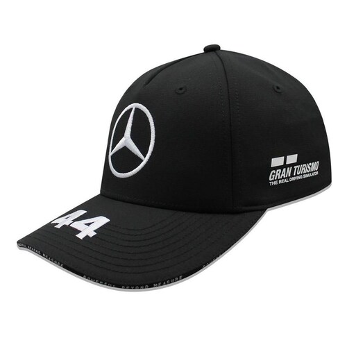 Gorra Negra Mercedes Benz F1 Hamilton #44 Branded