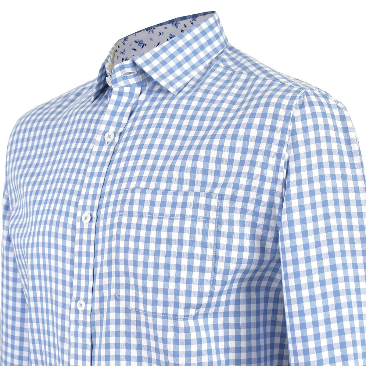Camisa Azul Claro Manga Larga Carlo Corinto Sport para Caballero