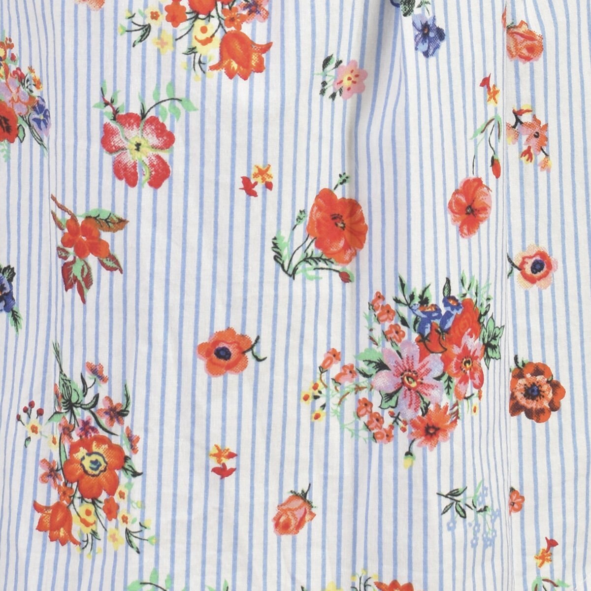 Vestido Estampado de Flores Manga Corta Fukka para Bebé