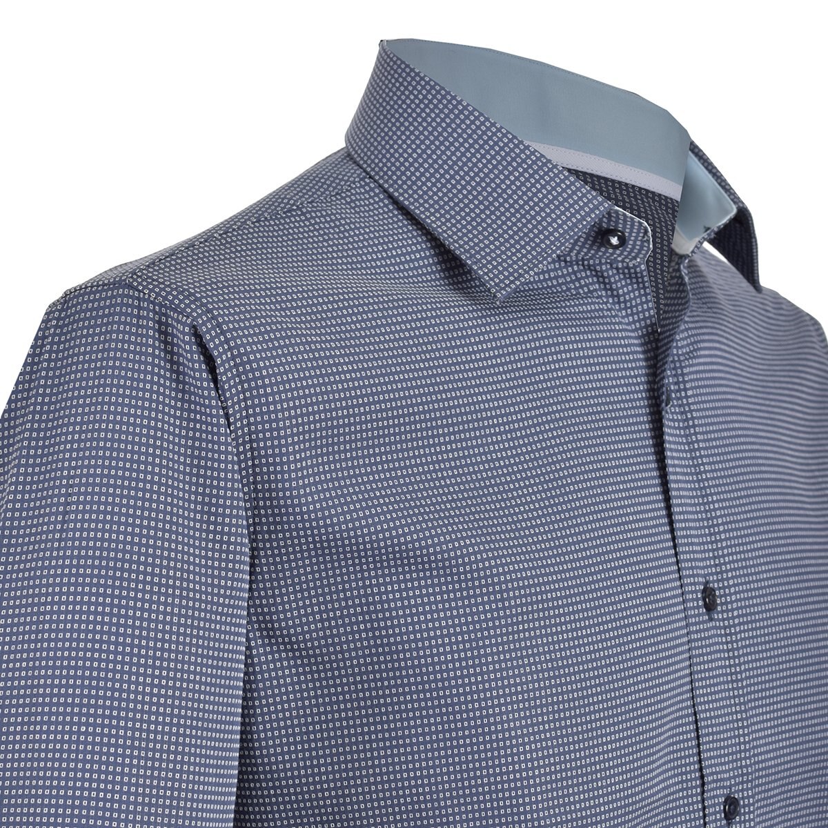 Camisa de Vestir Regular Azul Carlo Corinto Paris