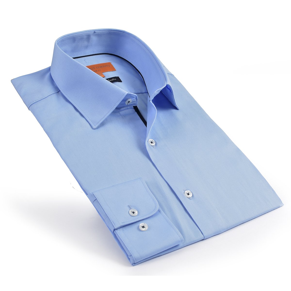 Camisa de Vestir Azul Claro Carlo Corinto Slim Fit