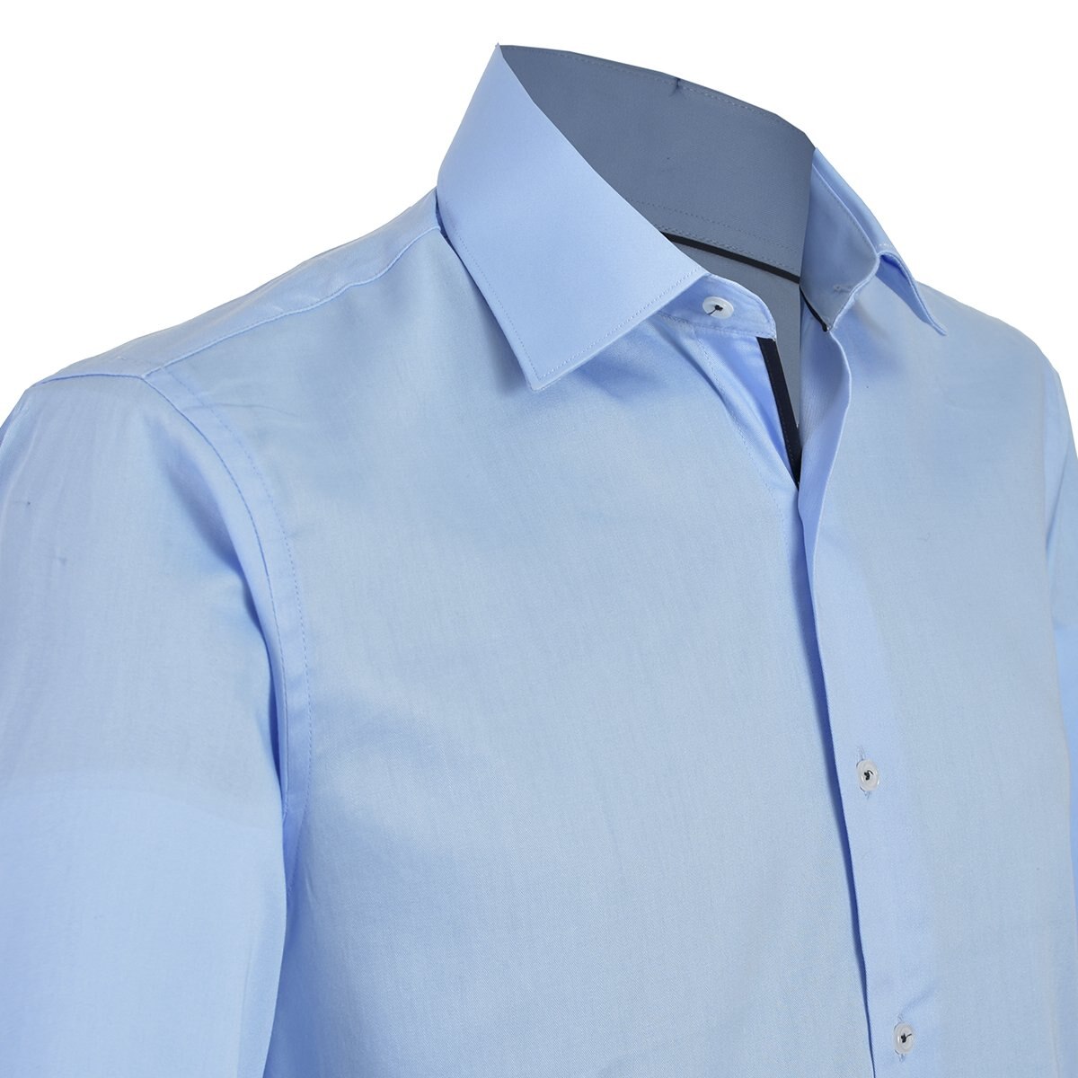 Camisa de Vestir Azul Claro Carlo Corinto Slim Fit