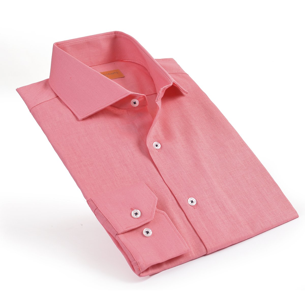 Camisa de Vestir Rosa Carlo Corinto Slim Fit