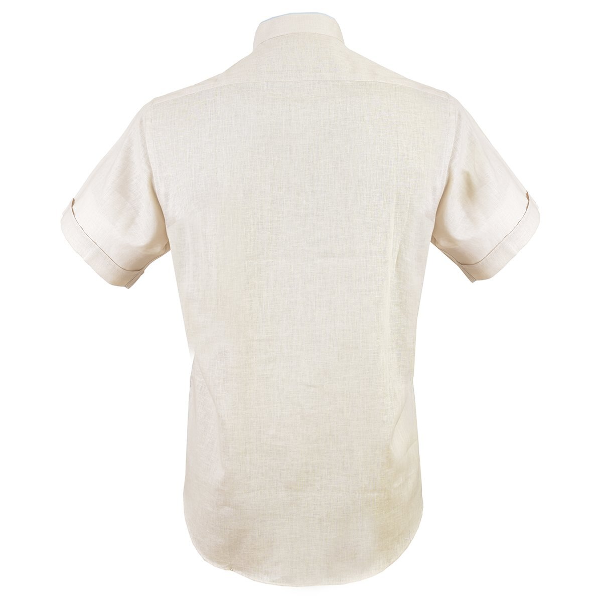 Camisa Casual Café Claro Manga Corta Carlo Corinto Sport