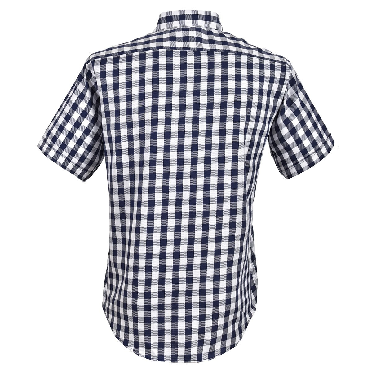Camisa Casual Azul Combinado Manga Corta Carlo Corinto Sport para Caballero