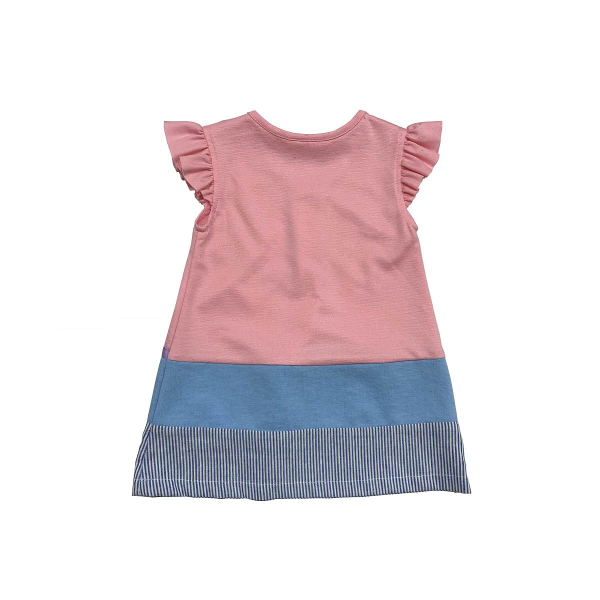 Vestido Rosa Manga Corta Coccolato para Bebé