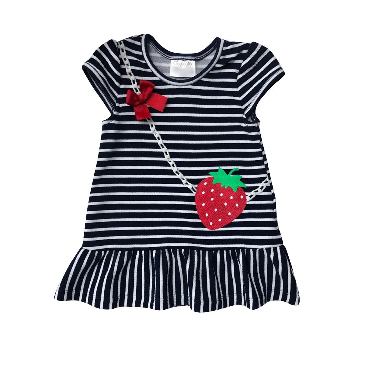 Vestido Rayas Fresa Coccolato para Bebé