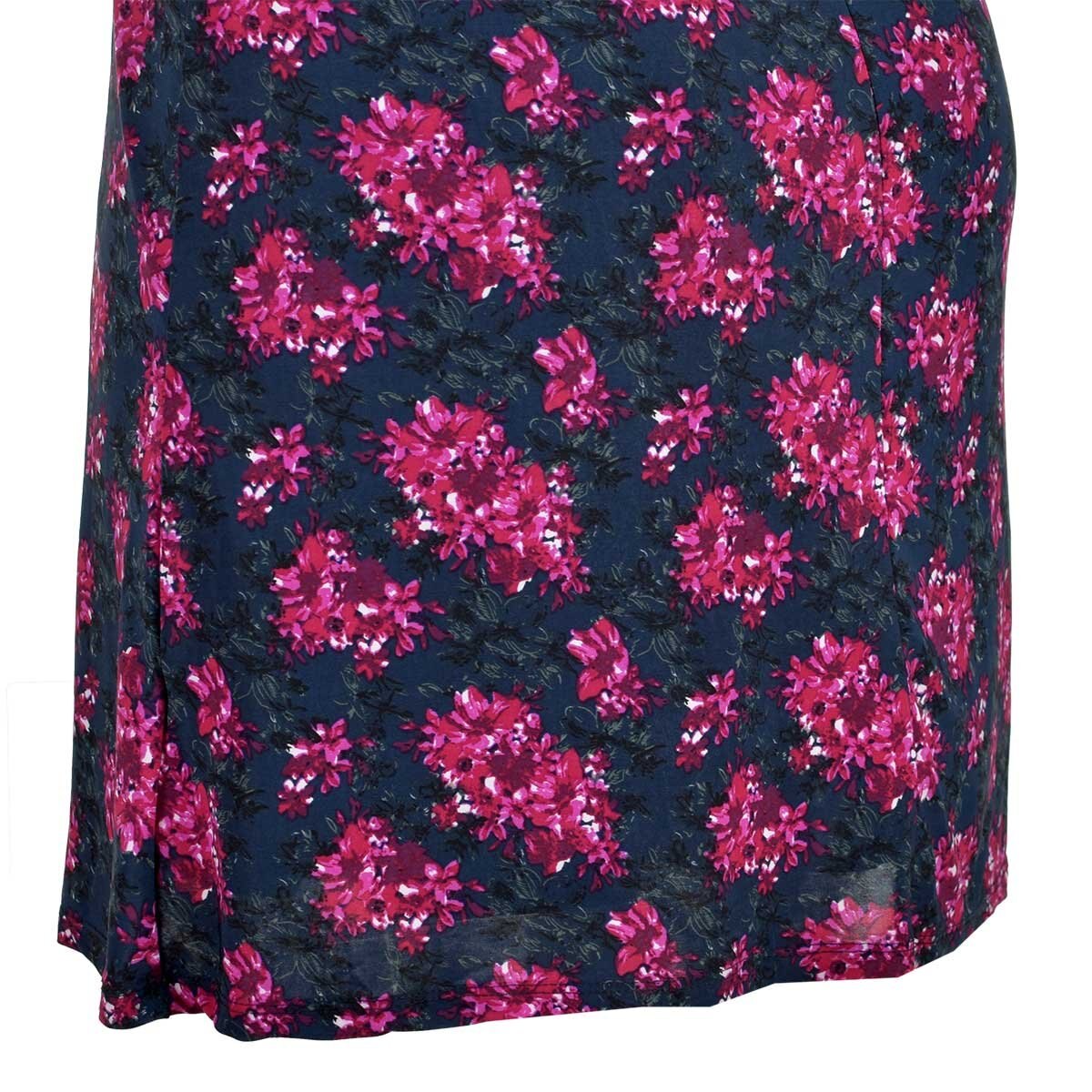 Vestido Circular Cuello Alto Manga Larga Fukka para Dama