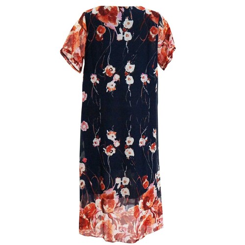 Vestido Largo Estampado de Flores Banana Limon para Dama