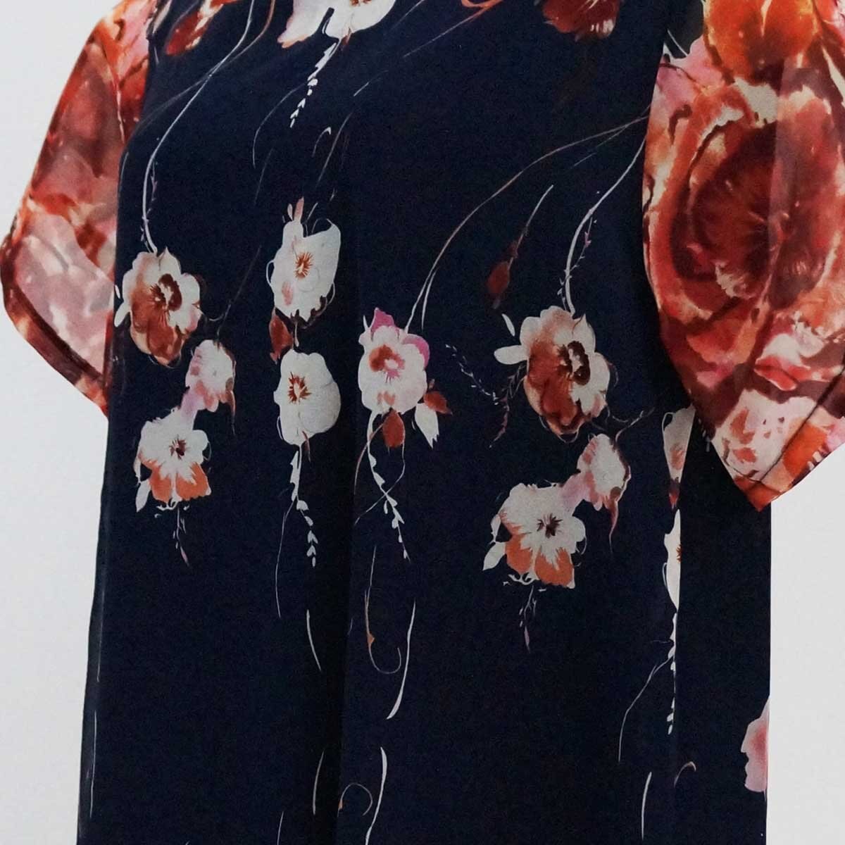 Vestido Largo Estampado de Flores Banana Limon para Dama