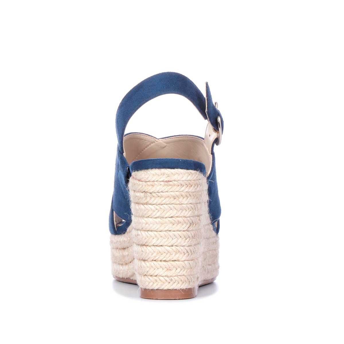 Alpargata con Plataforma Trenzada Color Azul Westies