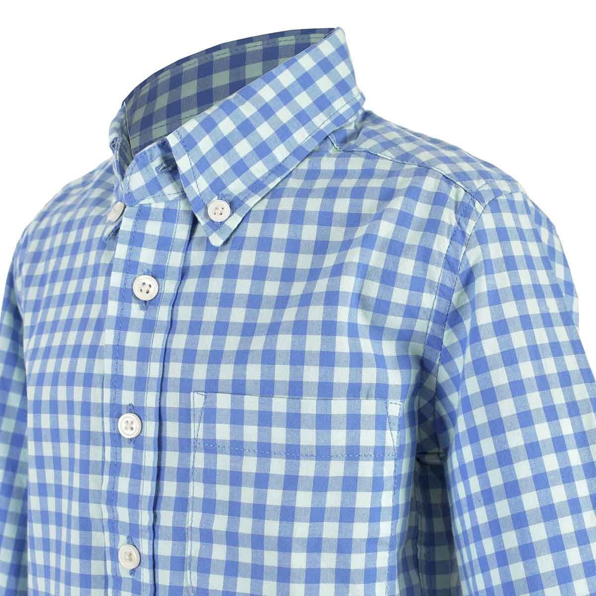 Camisa Manga Larga Gingham Jeanious para Niño