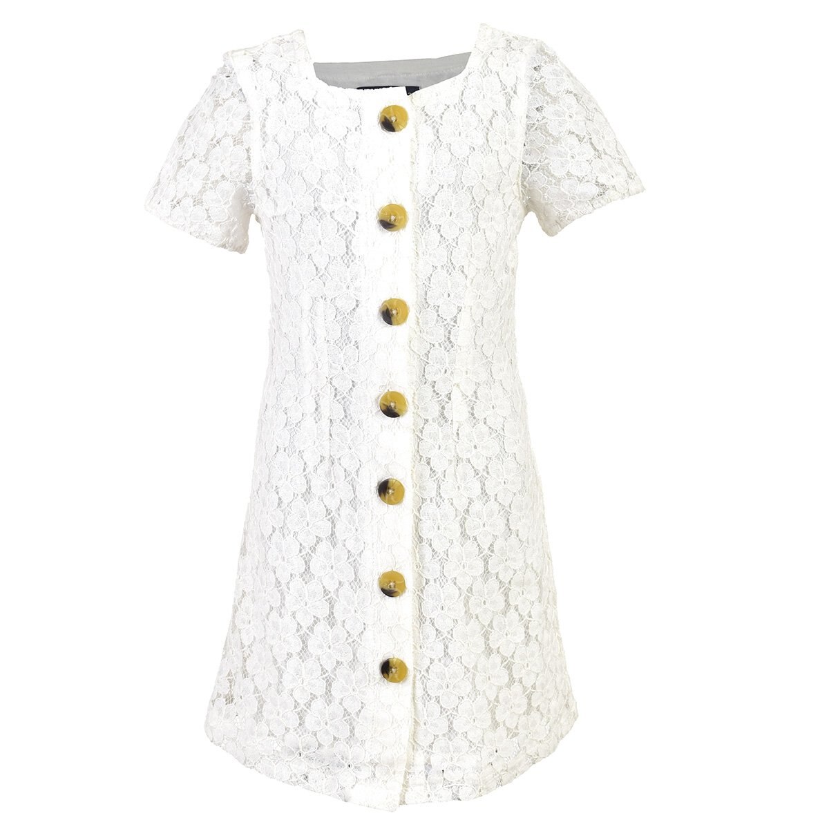 Vestido de Encaje Manga Corta Jeanious para Bebé