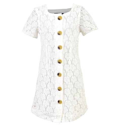 Vestido de Encaje Manga Corta Jeanious para Bebé