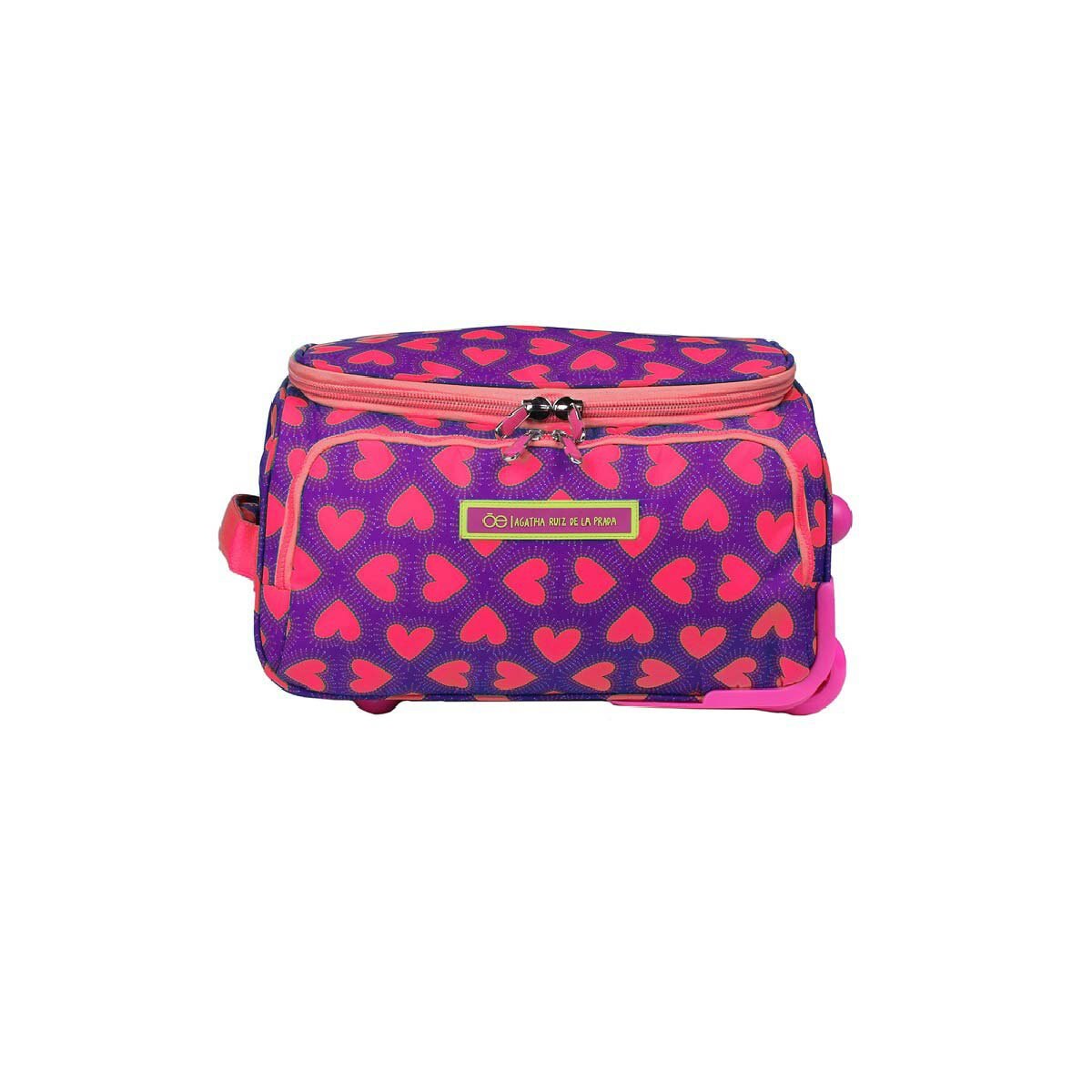 Duffle Bag de Corazones con Ruedas Magenta Arp