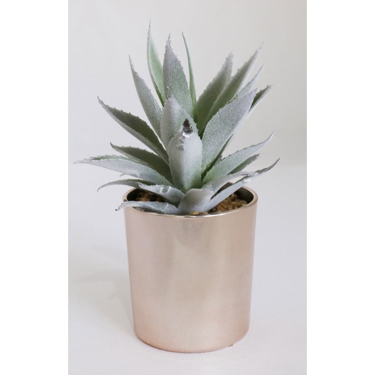 Home Nature Maceta Artificial Oro Rosa