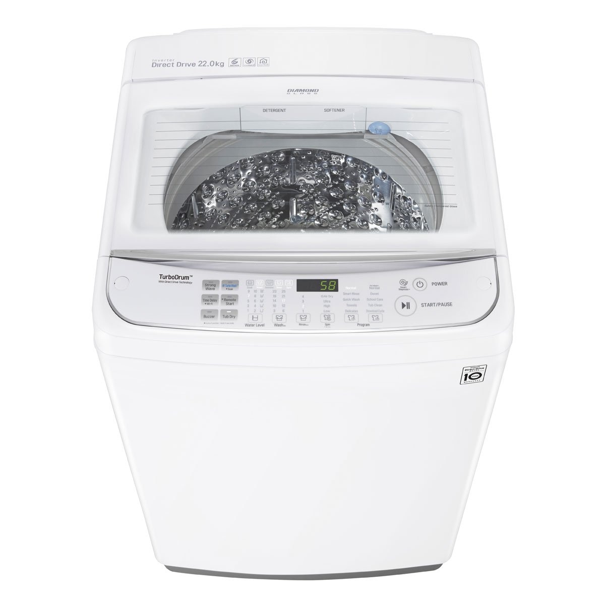 Lavadora Lg Carga Superior 22 Kg Wt22Ws6H.abwelat Blanca