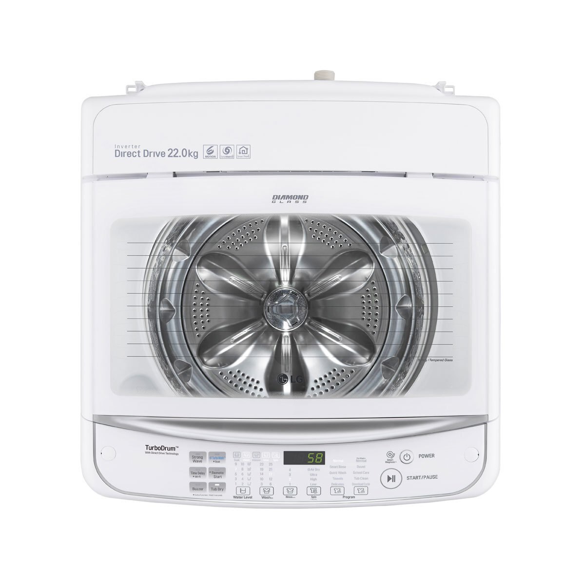 Lavadora Lg Carga Superior 22 Kg Wt22Ws6H.abwelat Blanca