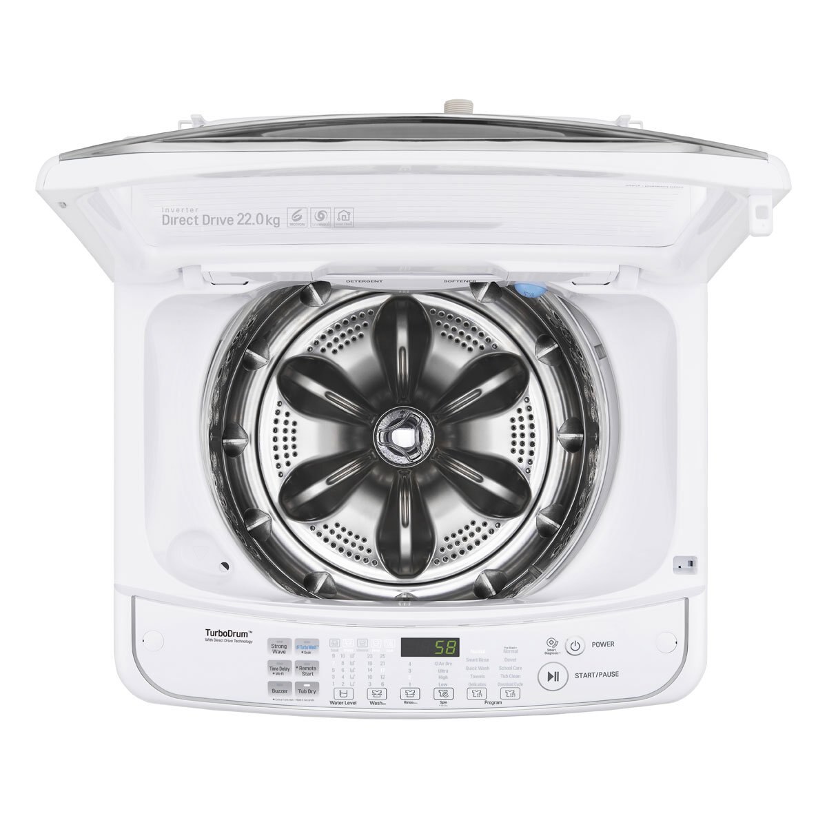 Lavadora Lg Carga Superior 22 Kg Wt22Ws6H.abwelat Blanca