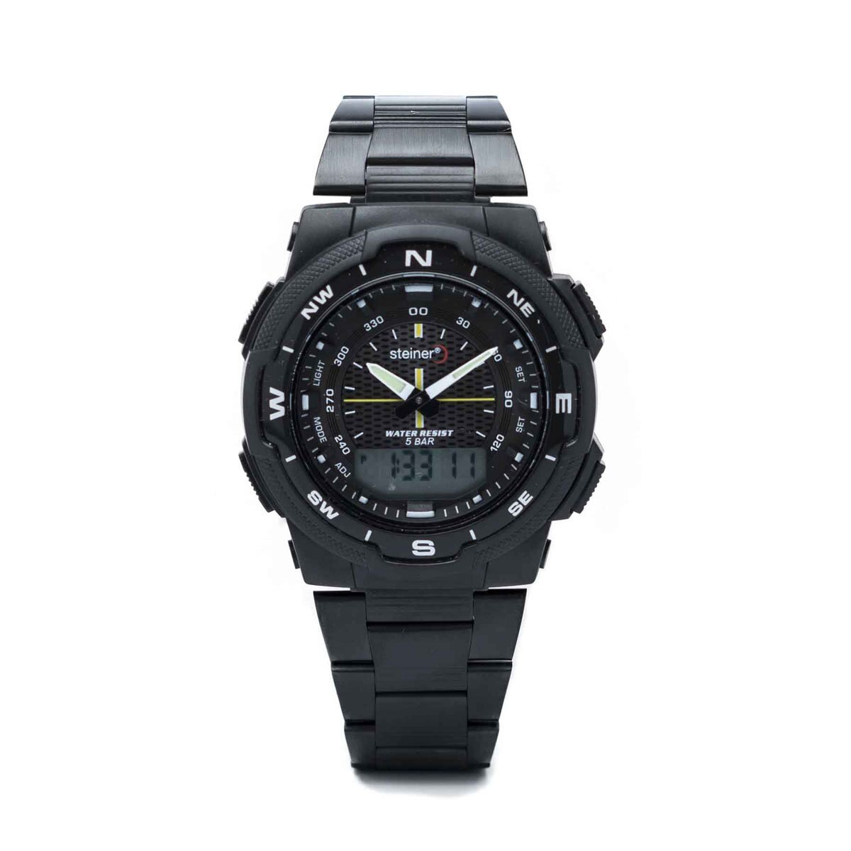 Reloj Análogo-Digital Negro para Caballero Steiner