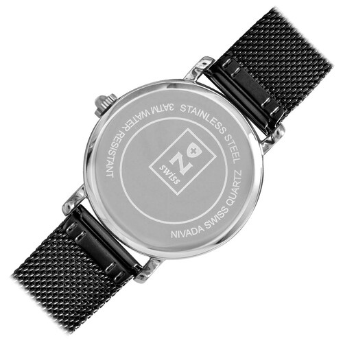 Reloj Negro para Dama Nivada Diplomat