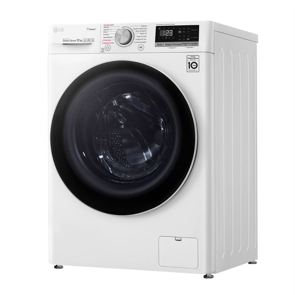 Lavadora Lg Carga Frontal 12 Kg Wm12Wvc4S6 Ab Blanca