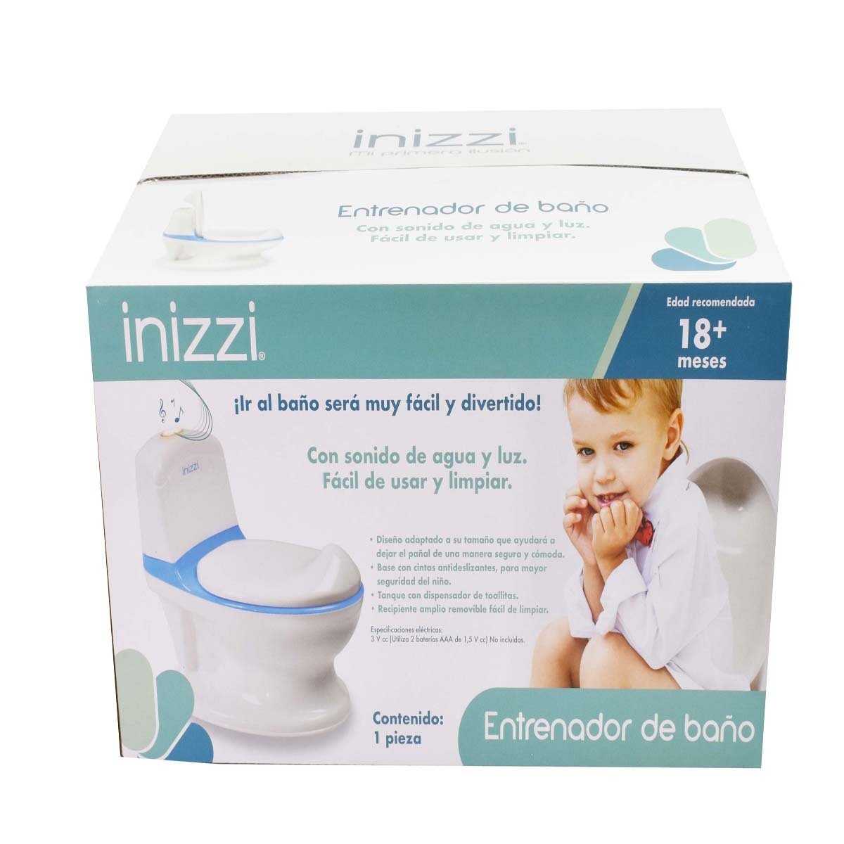 Bañito Entrenador Mi Primer Baño Rosa Inizzi para Bebé