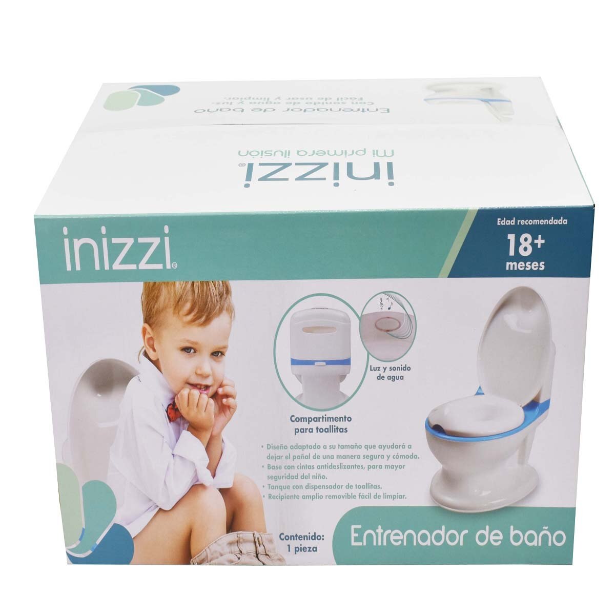 Bañito Entrenador Mi Primer Baño Rosa Inizzi para Bebé