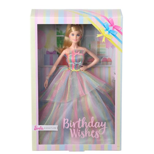 Muñeca Barbie Birthday Wishes Signature