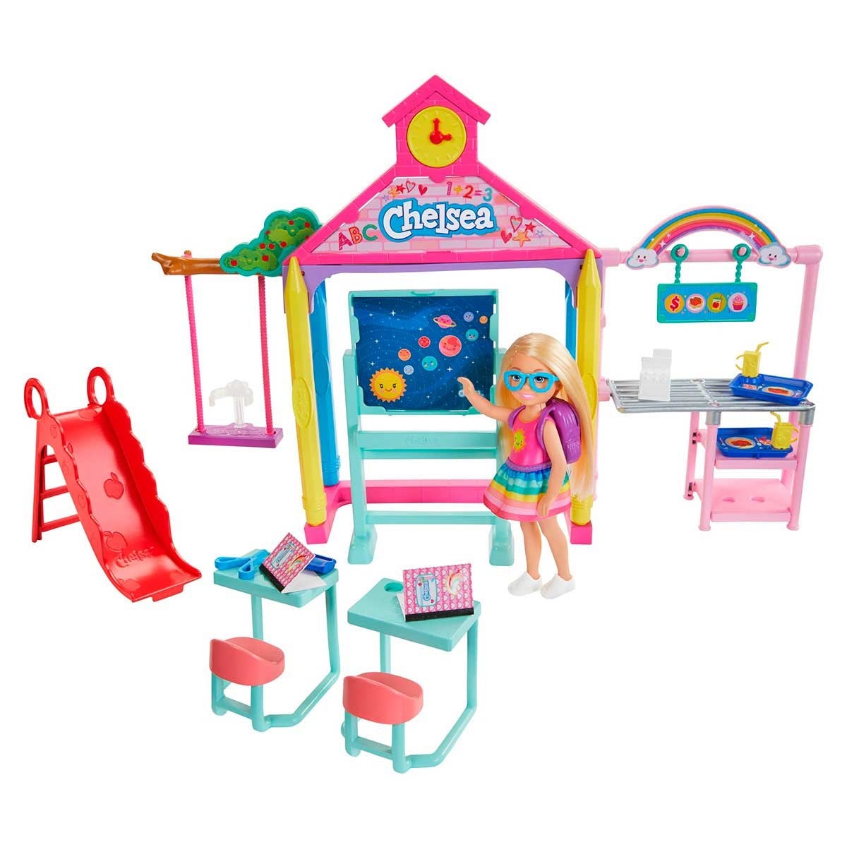 Muneca Barbie Chelsea Set De Juego Escuela Club Chelsea Sears