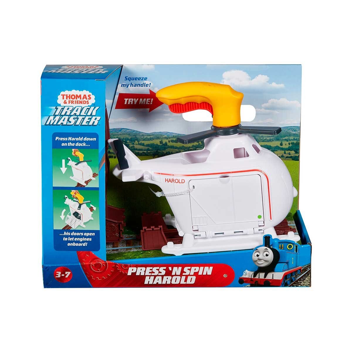 Locomotora de Juguete Fisher-Price Súper Helicóptero Harold Thomas & Friends