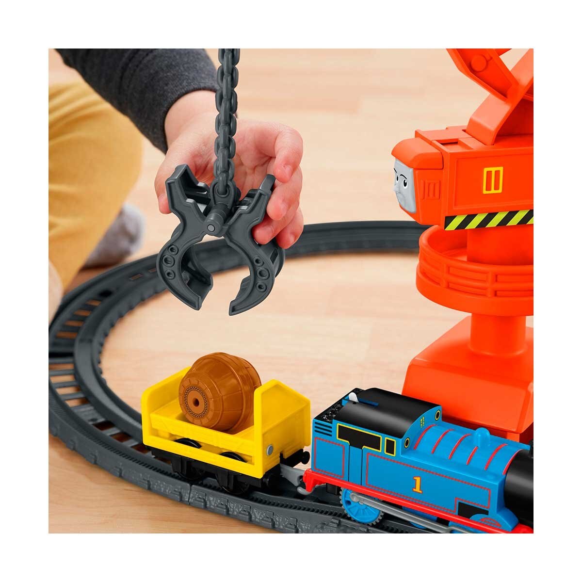 Pista de Juguete Fisher-Price Pista de Trenes con la Grúa Cassia Thomas & Friends
