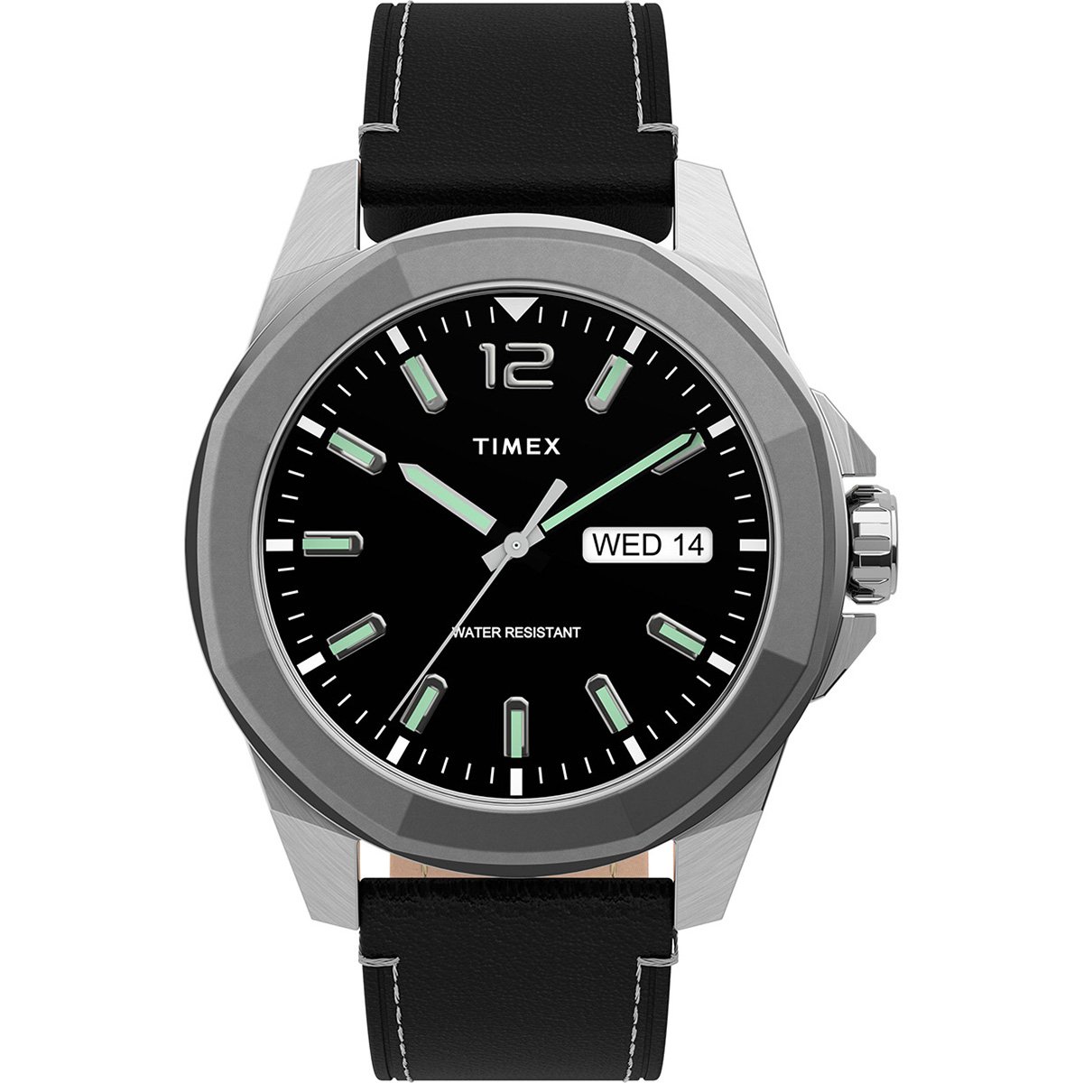 Reloj de Piel Negro para Caballero Timex
